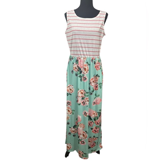 🌼😎001 DRSS:  Merokeety floral maxi dress size M - Picture 1 of 4